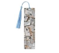 Marque-pages en métal imprimé en HD journal pour femme - Cadeau idéal pour les amateurs de livres Bleu ciel