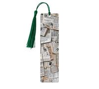 Marque-pages en métal imprimé en HD journal pour femme - Cadeau idéal pour les amateurs de livres Vert foncé