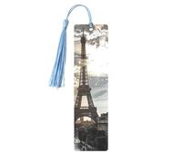 Marque-pages en métal imprimé Paris pour femme - Cadeau idéal pour les amateurs de livres Bleu ciel