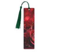 Marque-pages en métal imprimé rose pour femme - Cadeau idéal pour les amateurs de livres Vert foncé