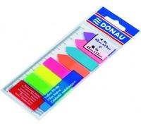 Marque-pages en plastique autocollants 12 cm - mélange de couleurs néon