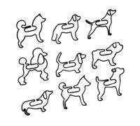 Marque-pages en plastique en forme de chien, aide à la lecture | Marque-pages en forme d ' animaux et de chiens, pince de de Page de livre, pour manuels, planificateurs,