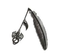 Marque Pages en Plumes métalliques rétro Lumineux, Pendentif Dragon Volant, Marque Pages pour Livres pour Enseignants, Accessoire de Papeterie