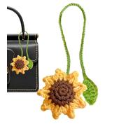 Marque-pages faits à la main - Fleurs à crochet, marqueurs latéraux floraux | Marché de travail manuel tricoté, cadeau d'écrivain, cadeau de Noël, lecture de livres d'écriture