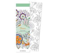 Marque-pages - Fleurs: 50 marque-pages à peindre ou à colorier