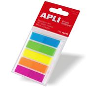 Marque-Pages Fluorescents - Format 45x12 Mm - 5 Couleurs - 25 Index Par Couleur - Index Film
