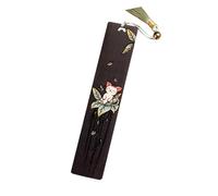 Marque-pages gravés en bois rétro avec pendentif, Ebony | Marque-pages gravés avec pendentif, marque-pages vintage pour lecteurs, femmes, hommes et étudiants, cadeaux