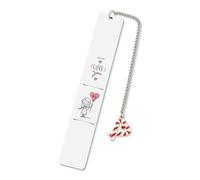 Marque-pages « I Love You » pour sa petite amie, cadeau de lecture, cadeau de Saint-Valentin, d'anniversaire, de Noël pour petite amie, épouse, fiançailles, anniversaire de mariage, cadeau pour femme,
