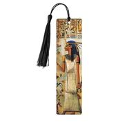 Marque-pages imprimés « Women in Ancient Egypt » - Marque-pages en bois exquis pour femmes - Cadeau idéal pour les amateurs de livres - Noir