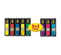Marque-pages Index Mini - POST-IT - 11,9 x 43,2 mm - 35 adhésifs - 5 gratuits pour 3 achetés