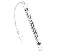 Marque-pages inspirants pour femmes et hommes - Marque-pages chrétiens en métal - Accessoires cadeau pour les amateurs de livres