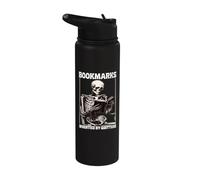 Marque-pages inventés par Quitters squelette pour les amateurs de livres de lecture Stainless Steel Insulated Water Bottle