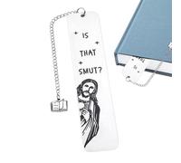 Marque-pages Jésus - Accessoire humoristique chrétien, pince à page en acier inoxydable | Marque-page biblique amusant avec pompon, cadeau religieux pour adultes