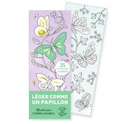 Marque-pages - Léger comme un papillon - 35 marque-pages à colorier - Carlotta Zanettini - Rue Des Enfants - Jeux livres objets