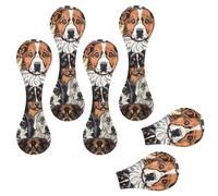 Marque-pages magnétiques à motif sans couture pour races de chiens