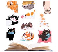 Marque-Pages Magnétiques Pour Les Femmes,Clips de Papier Marqueurs avec un Motif de Chat | Signets de lecture,Pour Agenda, Journal, Coin Lecture, Bibliothèque, Club De Lecture, Église Et L'École
