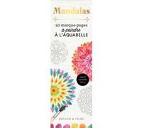 Marque-pages Mandalas à l'aquarelle Collectif (Auteur)