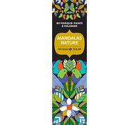 Alan Guilloux – Marque-pages Mandalas nature – 60 marque-pages à colorier – Broché