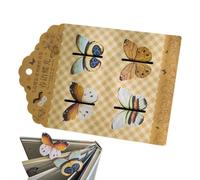 marque-pages - marque-pages en forme de papillon - 4 pièces - Décoration traditionnelle pour étudiants, femmes, enseignants, lecteurs, anniversaires