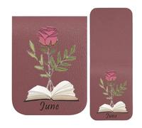 Marque-pages mignons - Support vintage en cuir synthétique - Marque-pages magnétiques pour marquer les pages - Pour lecture, , hommes, enseignants, filles, école, étude, journal, planificateur