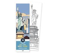 Marque-pages - New York New York: 50 marque-pages à peindre ou à colorier