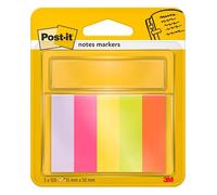 Marque-pages papier couleurs néon Post-it - Lot de 5