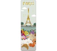 Marque pages Paris Tour Eiffel - motif PIC NIC au bord de la rivière Seine - dimension 17 * 5 CM