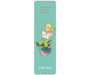 Marque pages Petit Prince lisant le livre de sa propre histoire - dimension 17 * 5cm
