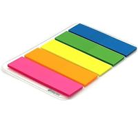 Marque-Pages Plastifiés Repositionnables 25x5 Couleurs 45x12mm