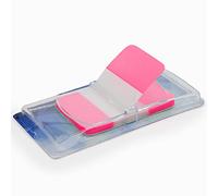 Marque-pages plastifiés repositionnables 40 feuilles 45 x 25mm (rose)