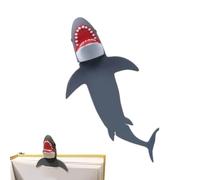 Marque-pages pour - Dessin animé en forme de requin - Marque-page décoratif en forme d'animal | pour , adolescents, enseignants, école, maison, bureau, usage