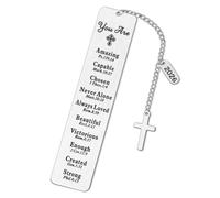 Marque-pages pour femme, cadeaux chrétiens Kaluofan 2026 pour femme, onglets de la Bible, marque-page en métal, cadeaux religieux pour femme, marque-pages chrétiens, première communion, rentrée