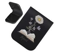 Marque-pages pour femme - Clip de page rétro en cuir synthétique | Marqueur de lecture magnétique | Accessoire de maintien de page de style vintage pour étude, organisation, cadeau d'aide à la lecture