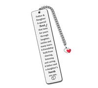 Marque-pages pour la fête des pères - Cadeau idéal pour un homme, un père, une fille, un lien qui ne peut jamais être défait - Cadeau d'anniversaire, de retraite, appréciez l'amour - Souvenirs de Noël ou de Thanksgiving