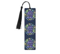 Marque-pages pour lecteurs et amoureux des livres : « Lire, c’est changer le monde ». Marque-page en bois avec pompons.