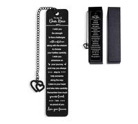 Marque-pages pour nièce de la part d'une tante, cadeau de nièce de la part de l'oncle, Saint-Valentin, remise de diplôme, anniversaire, marque-page pour filles