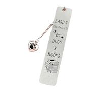 Marque-pages rétro en métal avec breloque en chaîne, E | Marque-pages chaton portables avec breloque en chaîne, pour étudiant, enseignant, lecteur, accessoires de