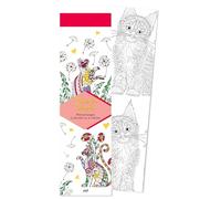 Marque-pages - Sacrés chats: 50 marque-pages à peindre ou à colorier