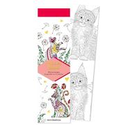 Marque-pages - Sacrés chats: 50 marque-pages à peindre ou à colorier