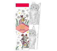 Marque-pages - Sacrés chats 50 marque-pages à peindre ou à colorier - Collectif - Merci Les Livres - broché - Livre-jeu