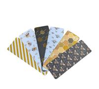 Marque-pages sur le thème de l'automne - Jolis motifs de forêt et de citrouille - Marque-pages en papier cartonné pour lecteurs, cadeaux et journal (options multipaquets) (6 bandes métalliques