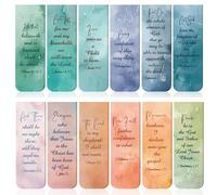 Marque-pages versets bibliques, signets magnétiques chrétiens, Bookmark Bible Bookmark religieux, 12 signets chrétiens, signets de pages, signets de livres bibliques, s