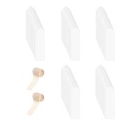 Marque-pages Vierges En Acrylique - Kit De Marques-pagess À Faire Soi-même, Organiseur De Bureau, Étiquettes En Acrylique Transparent Avec 2 Rouleaux De Ruban, Marque-pages Vierges Décoratifs