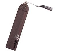 Marque-pages vintage en bois avec pompons pour lecture de livre de lecture, marque-page pour enseignant, lecteur gravé