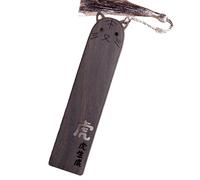 Marque-pages vintage en bois avec pompons pour lecture de livre de lecture, marque-page pour enseignant, lecteur en bois