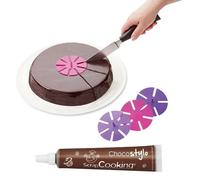 Marque-parts de gâteaux + Stylo chocolat Youdoit