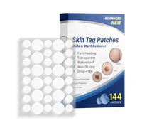 Marque Patch Anti Verrue Fibrome Cutané 144 Pièces, Patch Naturel à l'Huile d'Arbre à Thé et Vitamine E, Pansements Transparents Imperméables pour Fibromes, Taupes, Cors et Verrues Visage Mains Pieds