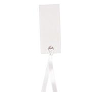 Marque-places Ruban - Blanc x 12 - Taille Unique