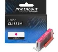 Marque propre PrintAbout Cartouche d'encre CLI-531M Magenta Convient pour Canon Magenta
