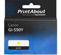 Marque propre PrintAbout Cartouche d'encre GI-590Y Jaune Convient pour Canon Jaune